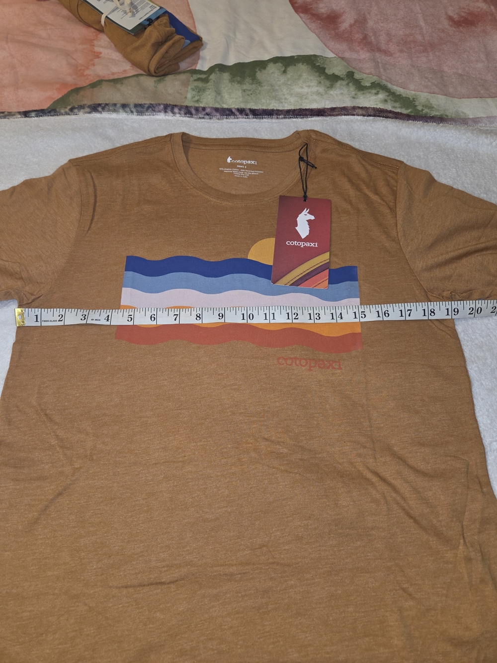 Cotopaxi Men's Brown Graphic Wave T-Shirt
